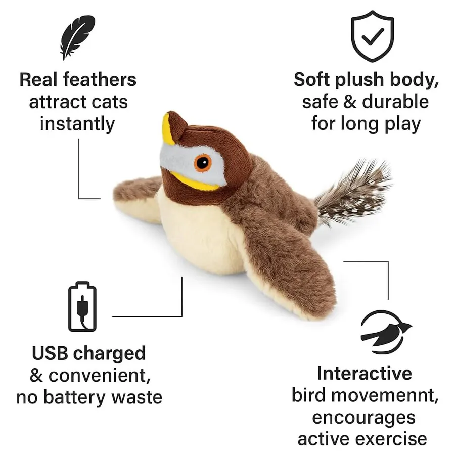 Flapping Bird Cat Toy photo 4